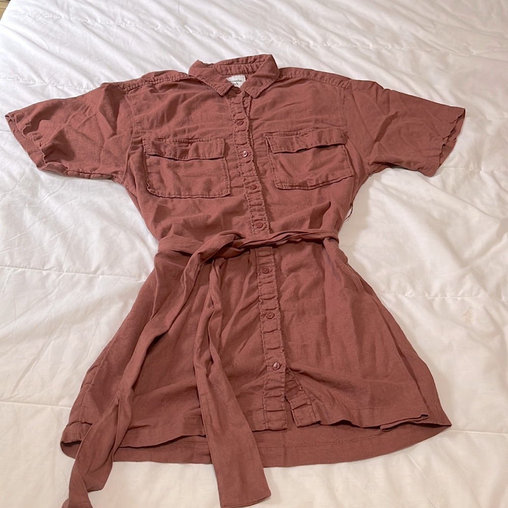Abercrombie & Fitch Linen Shirt Dress